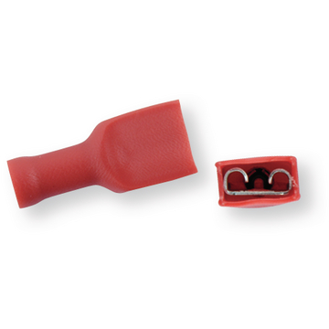 Isolierter Verbinder rot 6,3x0,8 mm